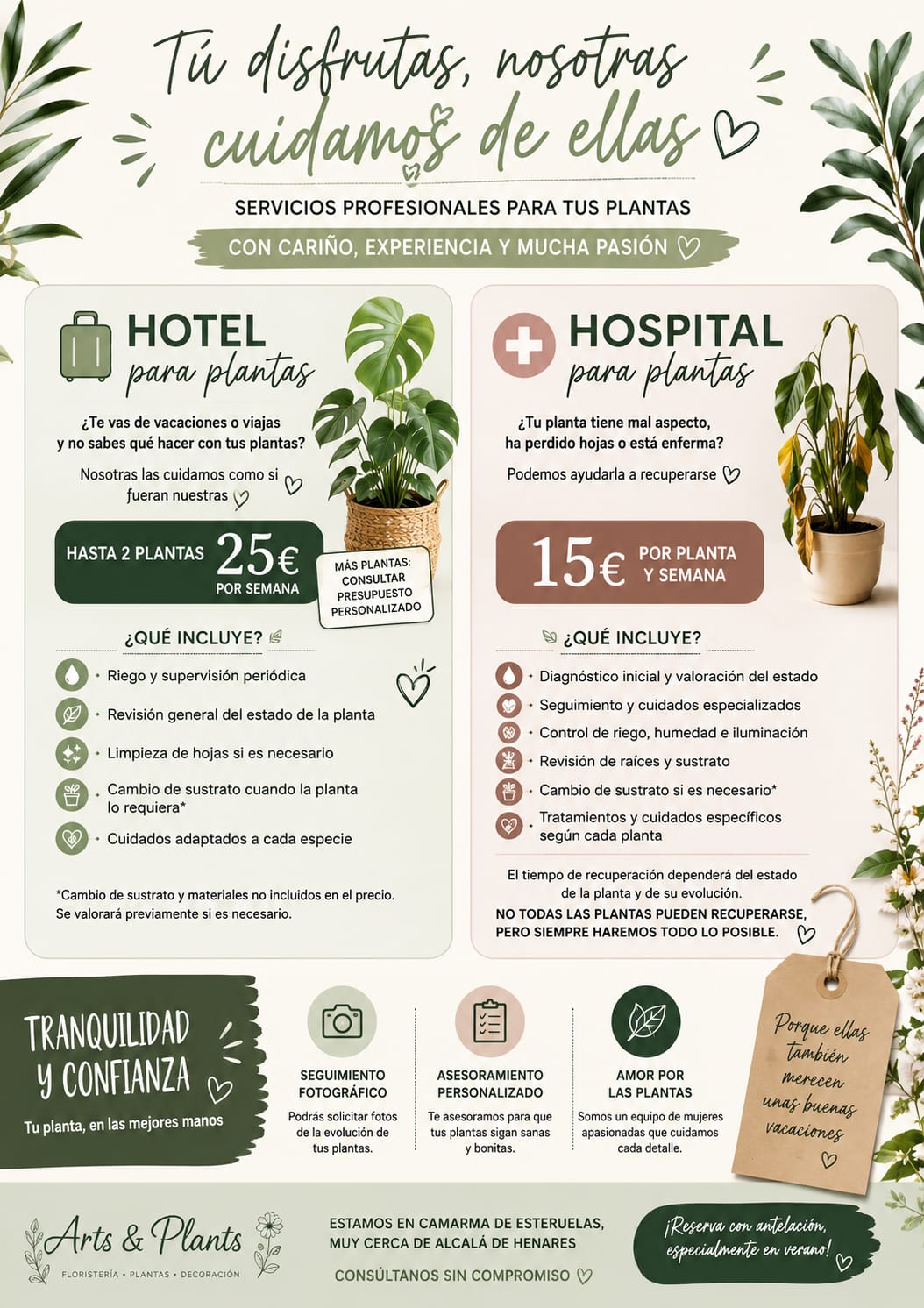 HOTEL PARA PLANTAS