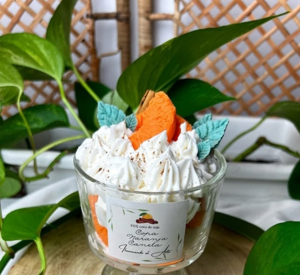 VELA NARANJA Y CANELA